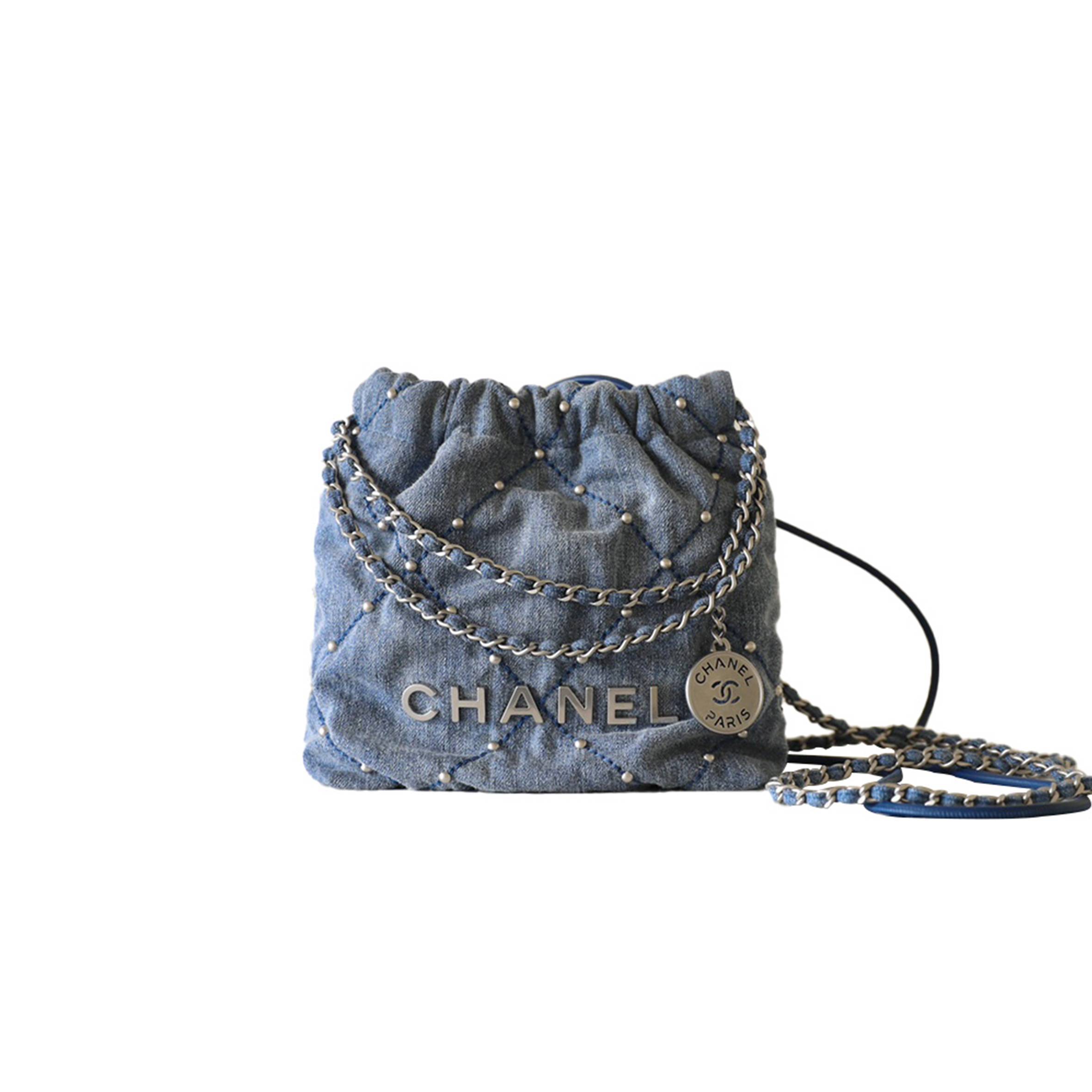 CHANEL MASTER  CASUAL STYLE DENIM BLENDED FABRICS CHAIN PLAIN AS3980  (20*19*6cm)